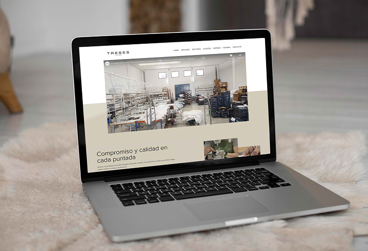 Sitio web de Treses Cosidos